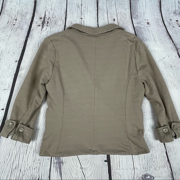 COSTA BLANCA women's taupe 2-pocket cotton blazer, size S - Picture 5 of 13